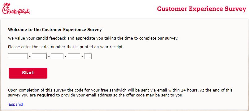 Mycfavisit Customer Experience Survey To Win Free Sandwich