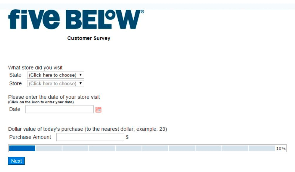 fivebelowsurvey guide