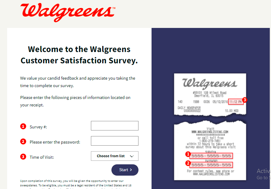 walgreens listens customer survey