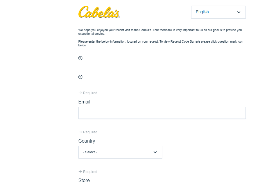 cabelas survey