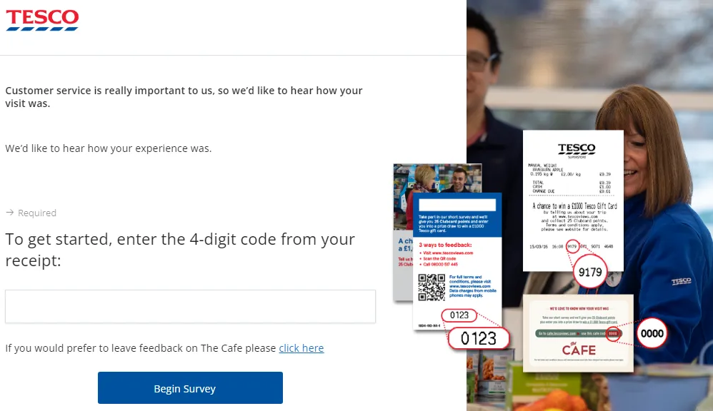 www.tescoviews.com- Tesco survey