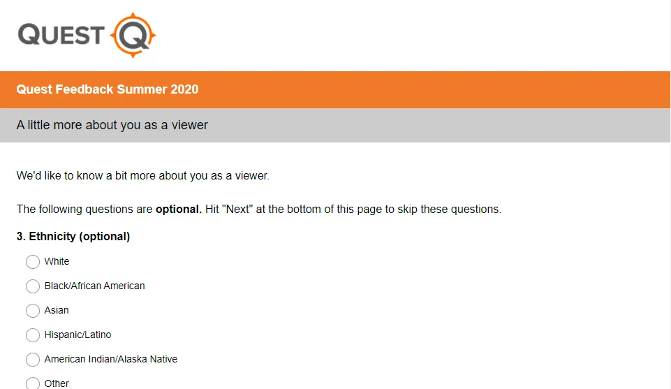 questtv.com feedback