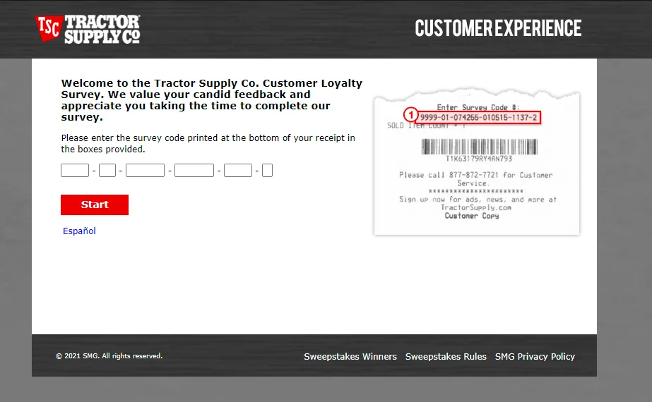 telltractorsupply.com survey