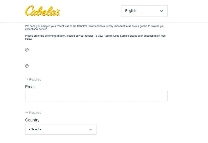 www.cabelas.com/retailsurvey sweepstakes