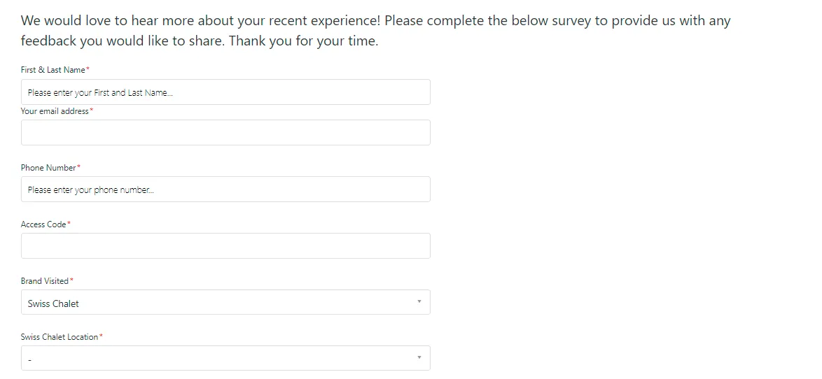 swiss chalet survey