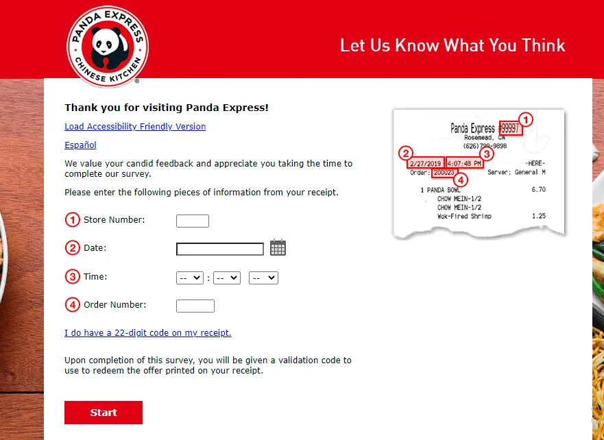 panda express survey