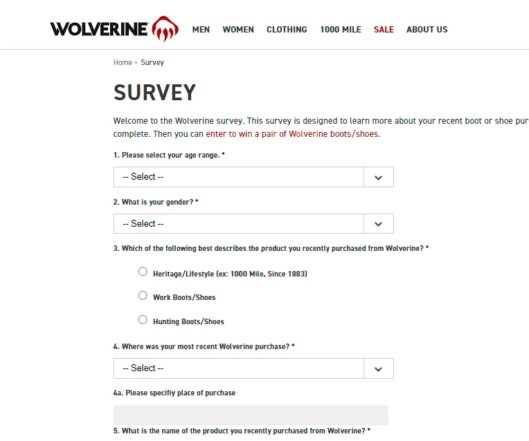 wolverine survey