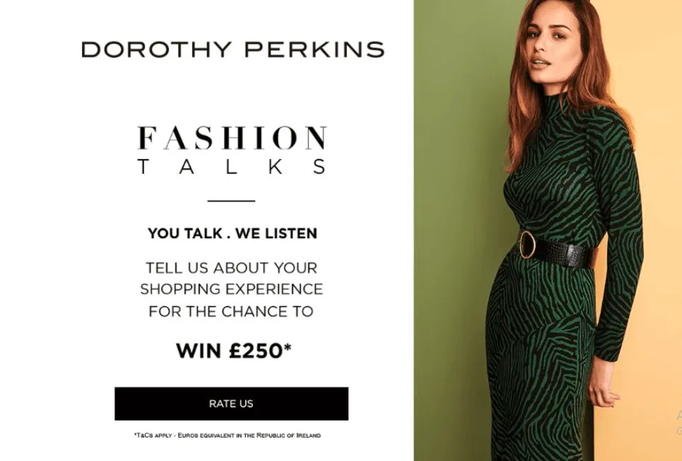 Dorothy perkins survey