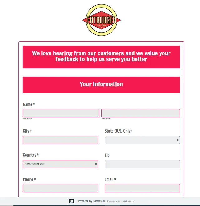 Fatburger Survey