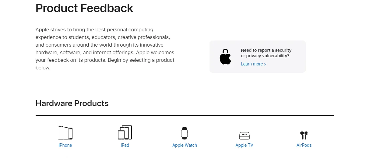 Apple customer survey