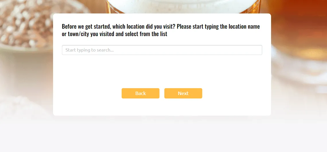 ember inns survey feedback