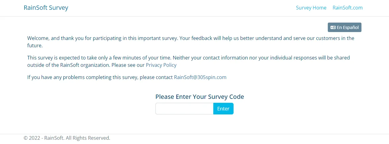 rainsoft customer satisfaction survey