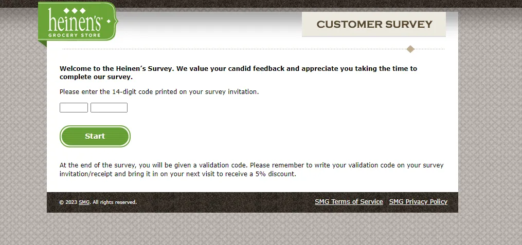Heinenes feedback survey
