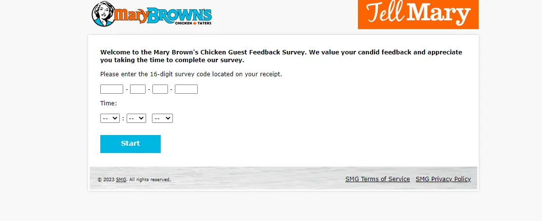 TellMaryBrown survey